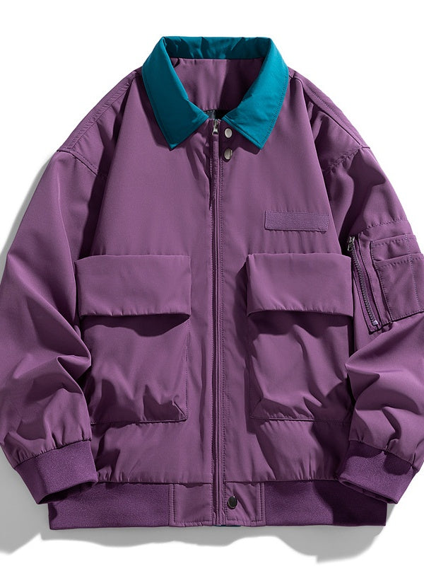 Liber Autumn Men's Color matching Jackets