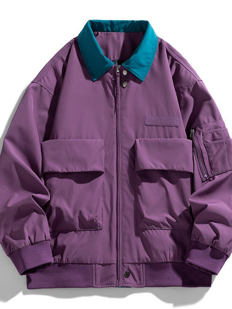 Liber Autumn Men's Color matching Jackets