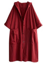 Oversized Hooded Trench Coat