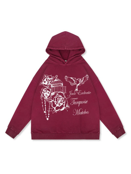 Liber Autumn Neutral wear Printed Letter Sweatshirts&Hoodies