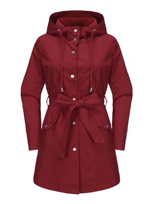 Removable Cap Water Proof Long Sleeve Thin Zipper Jackets