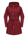Removable Cap Water Proof Long Sleeve Thin Zipper Jackets