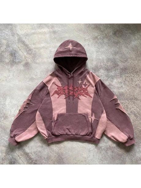 Liber Autumn Neutral wear Color Block Sweatshirts&Hoodies