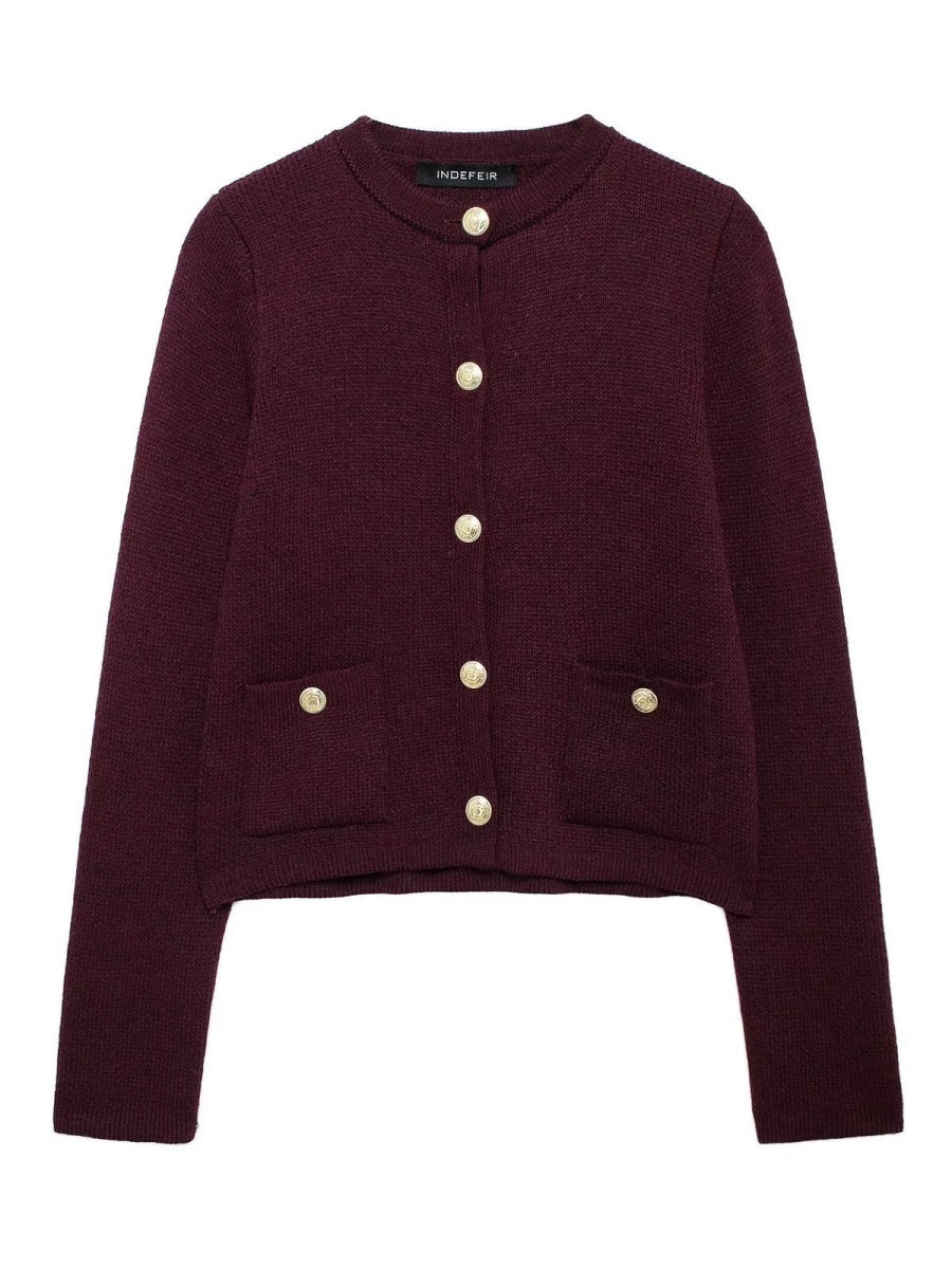 Basic Button-down Knit Cardigan