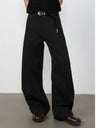 Retro Machete Stereo Gathering Cleanfit Dress Pants Pants