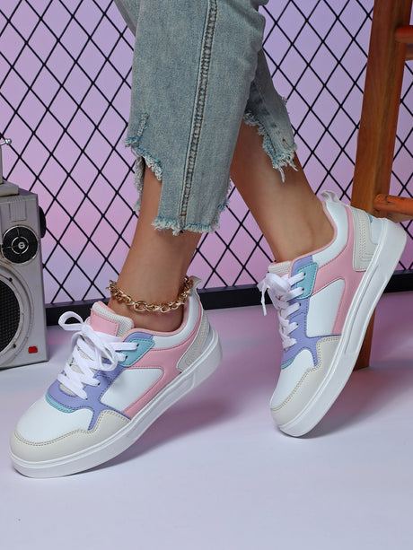 Color-blocked Women's Sneakers
