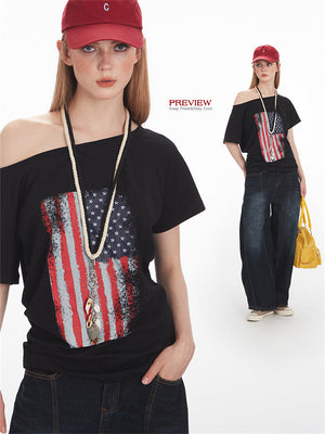Liber Summer Women's 3D, Three-dimensional pattern Religious Nationality T-shirts