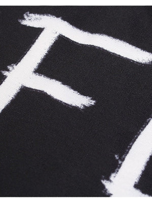 Liber Autumn Neutral wear Printed Letter T-shirts