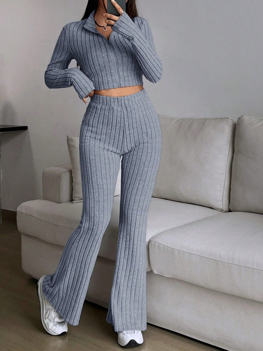 Liber Autumn Women's Zipper 2-piece Sets