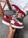 Women's Sneakers With Five-pointed Star Sequins