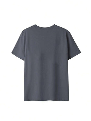 Casual And Versatile 3D Letter Pattern T-shirt