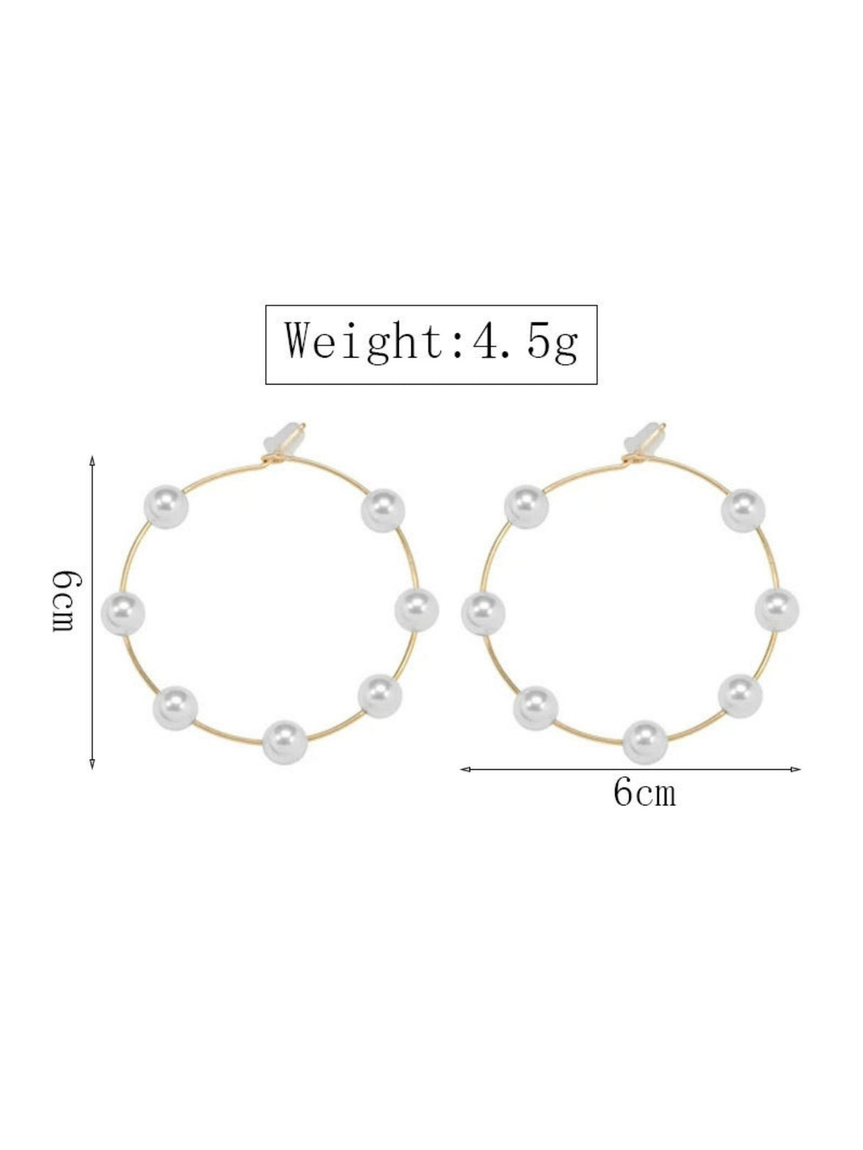 Exaggerated And Unique Round Pearl Earrings