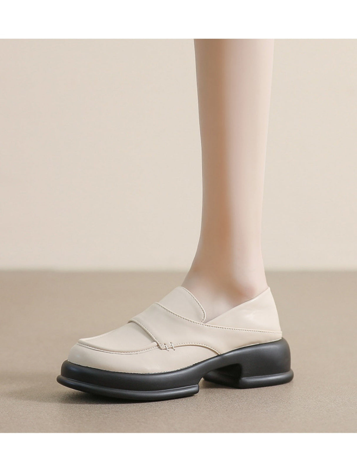 Liber Spring and autumn women's thick-soled loafers