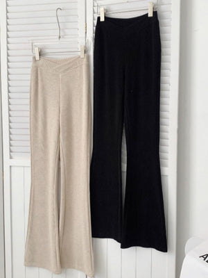 Sexy Cropped Knit Casual Pants