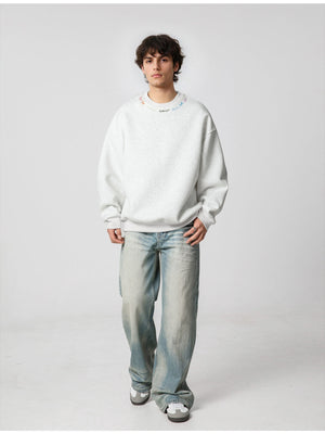 Liber Autumn Men's Embroidered Pattern Letter Sweatshirts