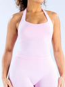 Seamless With Breast Pads Exercise Yoga Halter Top