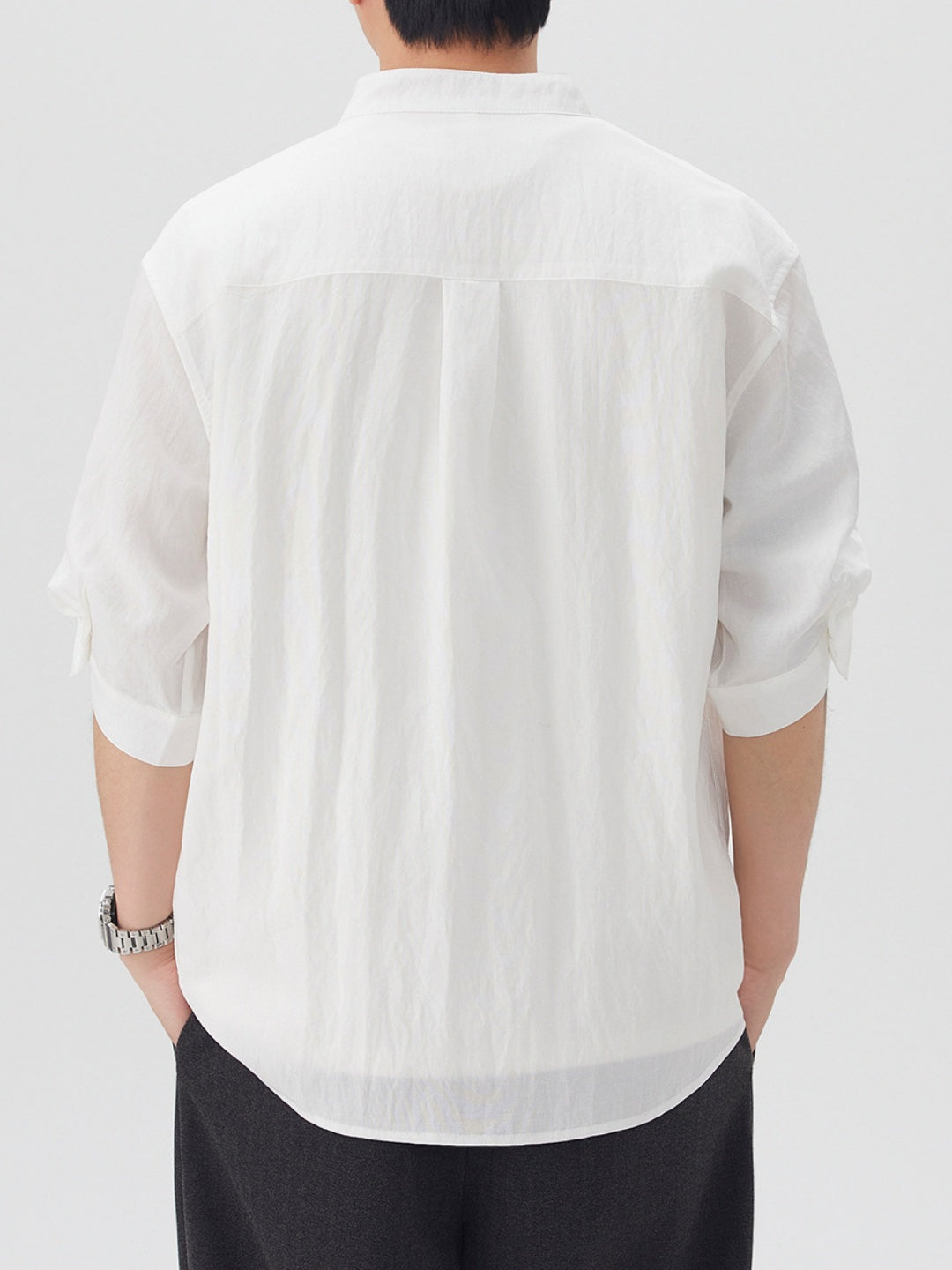 Imitation Linen Three-quarter Sleeves Shirts