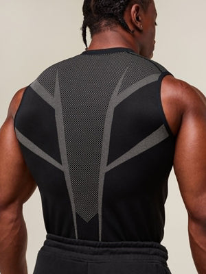 GYMSHARK Fitness Stretch Breathable Tight Tank Tops