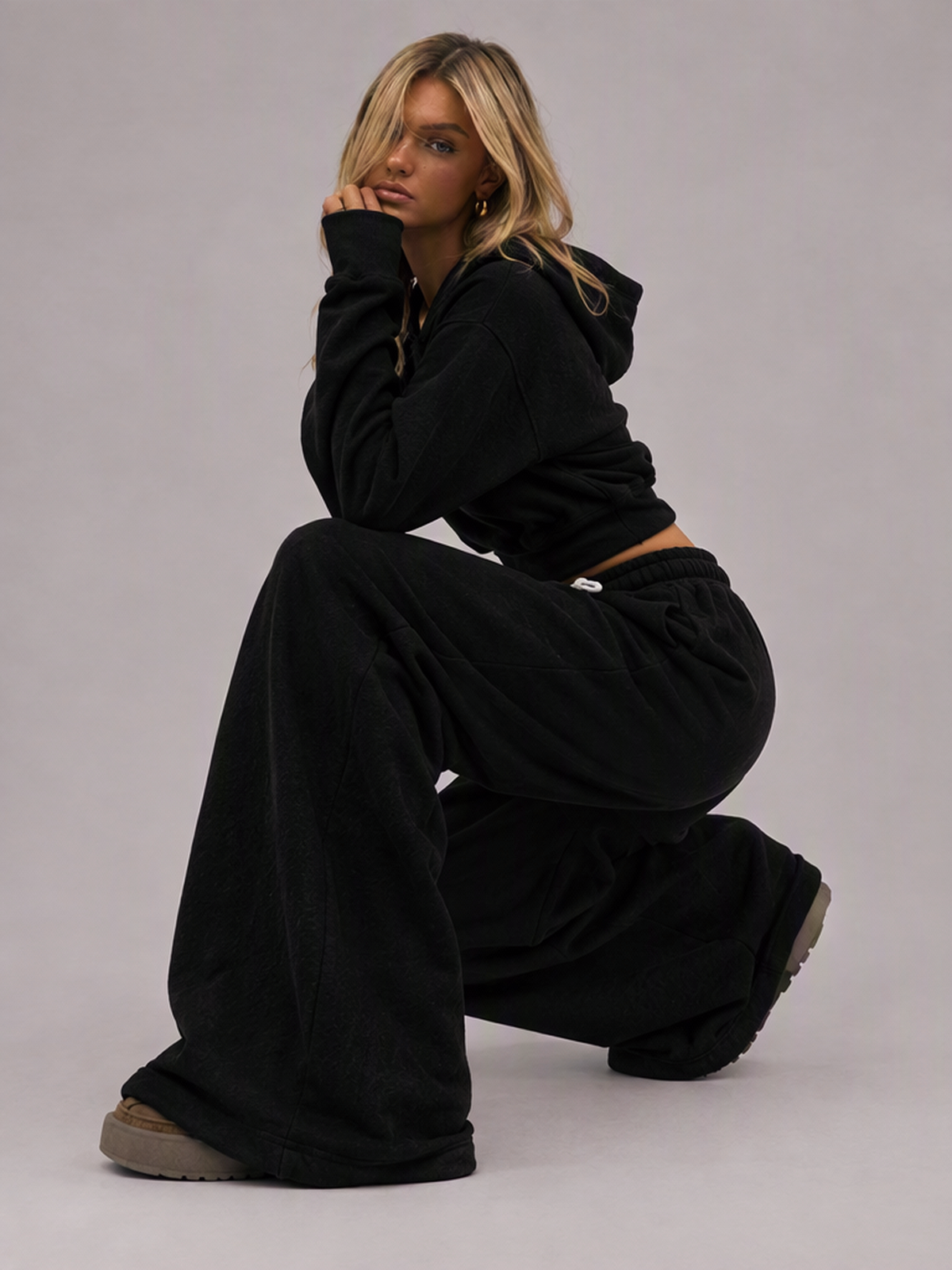 Sports Suit Women's Fashion Casual Sports Suit Straight Leg Pants Hoodie