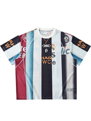 Patchwork Jersey Retro T-shirts
