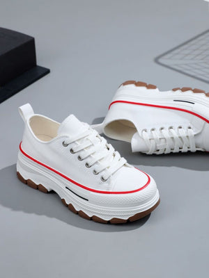 Women's Canvas Thick-soled Casual Sneakers