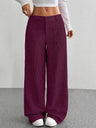 Pocket Loose Wide-leg Pants