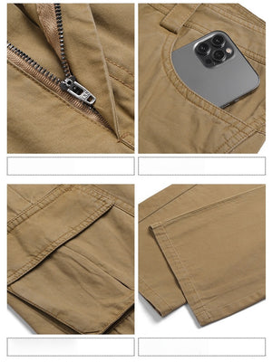 Distressed Patchwork Cargo Trousers