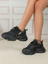 Color-blocked Platform Women's Casual Sneakers