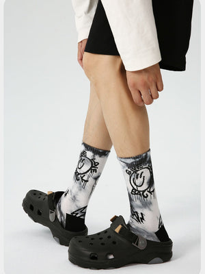 Chaussettes Tie-dye Graffiti Crew (lot de 3)
