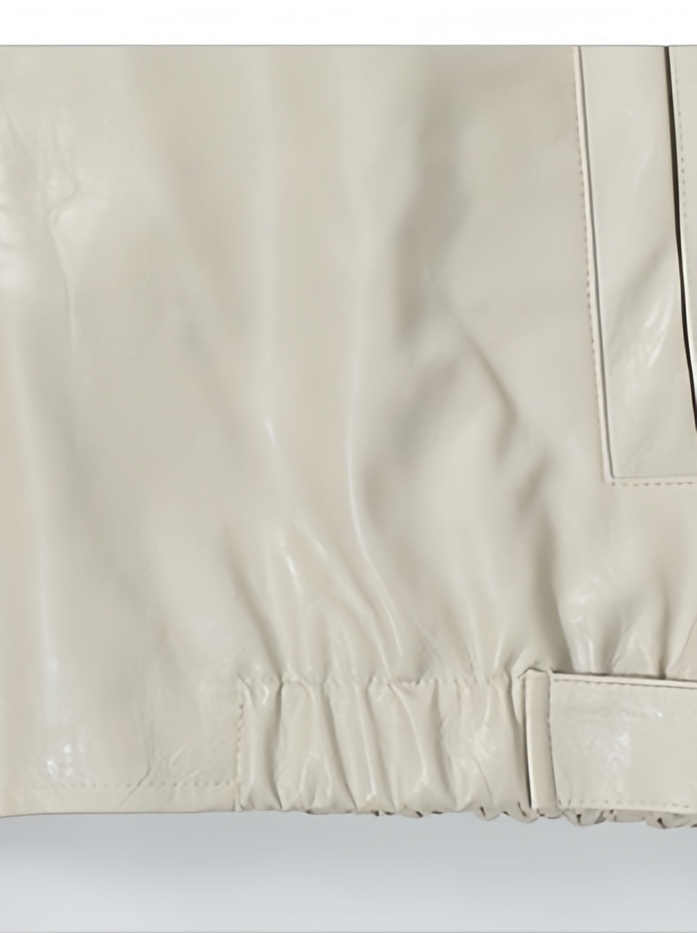 Retro Old Money Style Brown Cleanfit Silhouette Stand Collar Leather Jacket