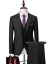 Slim-fit Business Suit Set 3-piece Sets