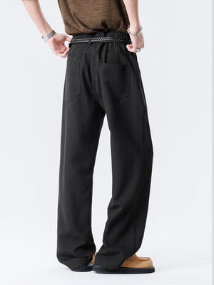 Old Money Style Flax Drape Pants