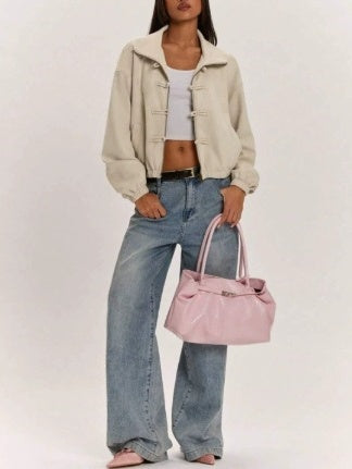 Loose-fitting Zip-up Jacket