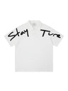 Letter Embroidery Ins Loose-fit POLO Shirt
