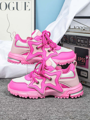 Star-shaped Decorative Women's Casual Sneakers