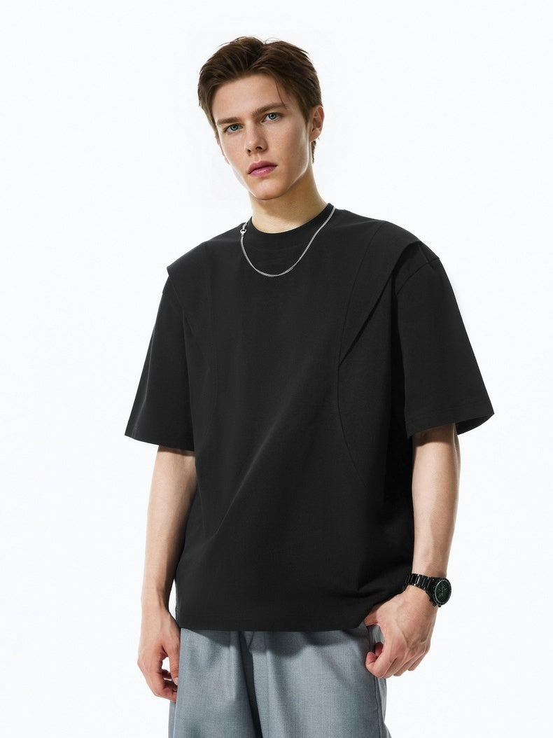 Deconstruction Splicing Cooling Sensation T-shirts
