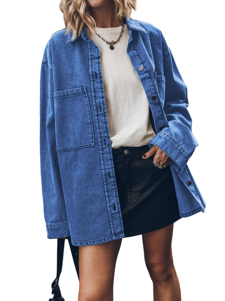 Liber Spring Women's Lapel Solid Color Jackets