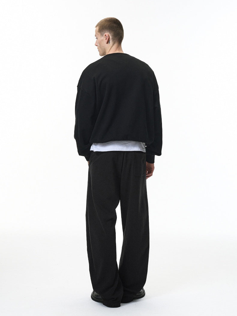 Liber Autumn Neutral wear Pocket decoration Solid Color Pants