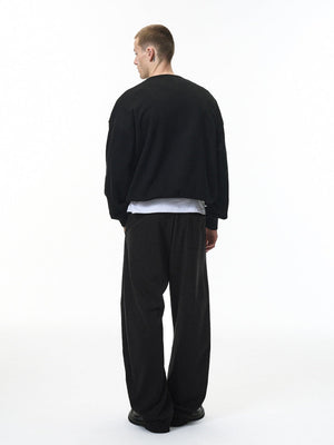 Liber Autumn Neutral wear Pocket decoration Solid Color Pants