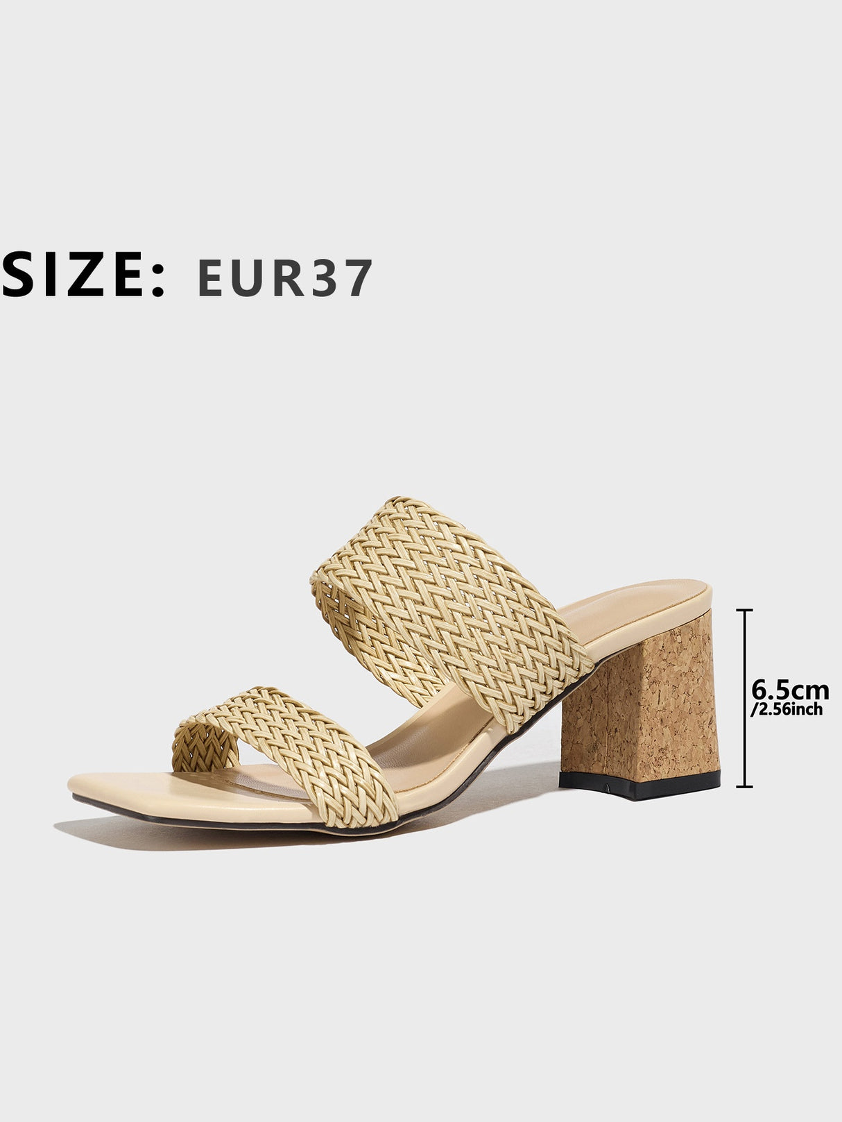 Vacation Woven High-heeled Sandals