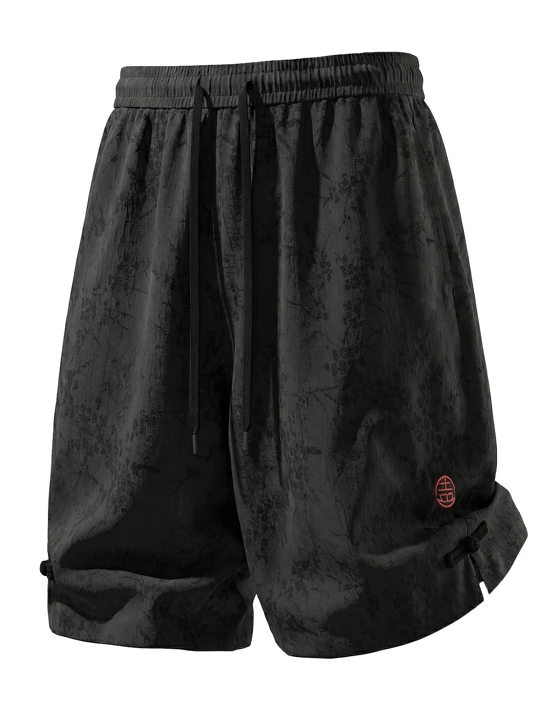 New Chinese Style Plum Bossom Breathable Shorts