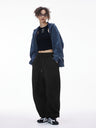 Binding Of Feet Sports Wide-leg Fleece Casual Sweatpants