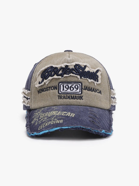 Letter Embroidery Large Head Circumference 50 Cents Baseball Cap