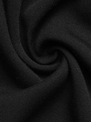 Trim V-neck Lace Long Sleeve Midi Dresses