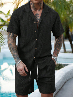 Hollow Out Breathable 2-piece Sets Set