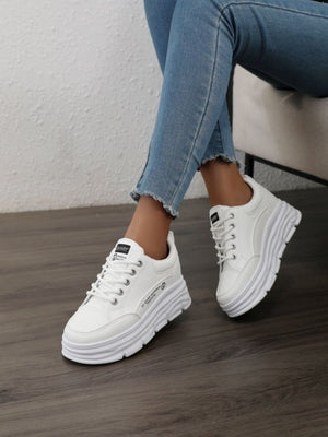 Colorblock Thick-Sole Women's Casual Sneakers