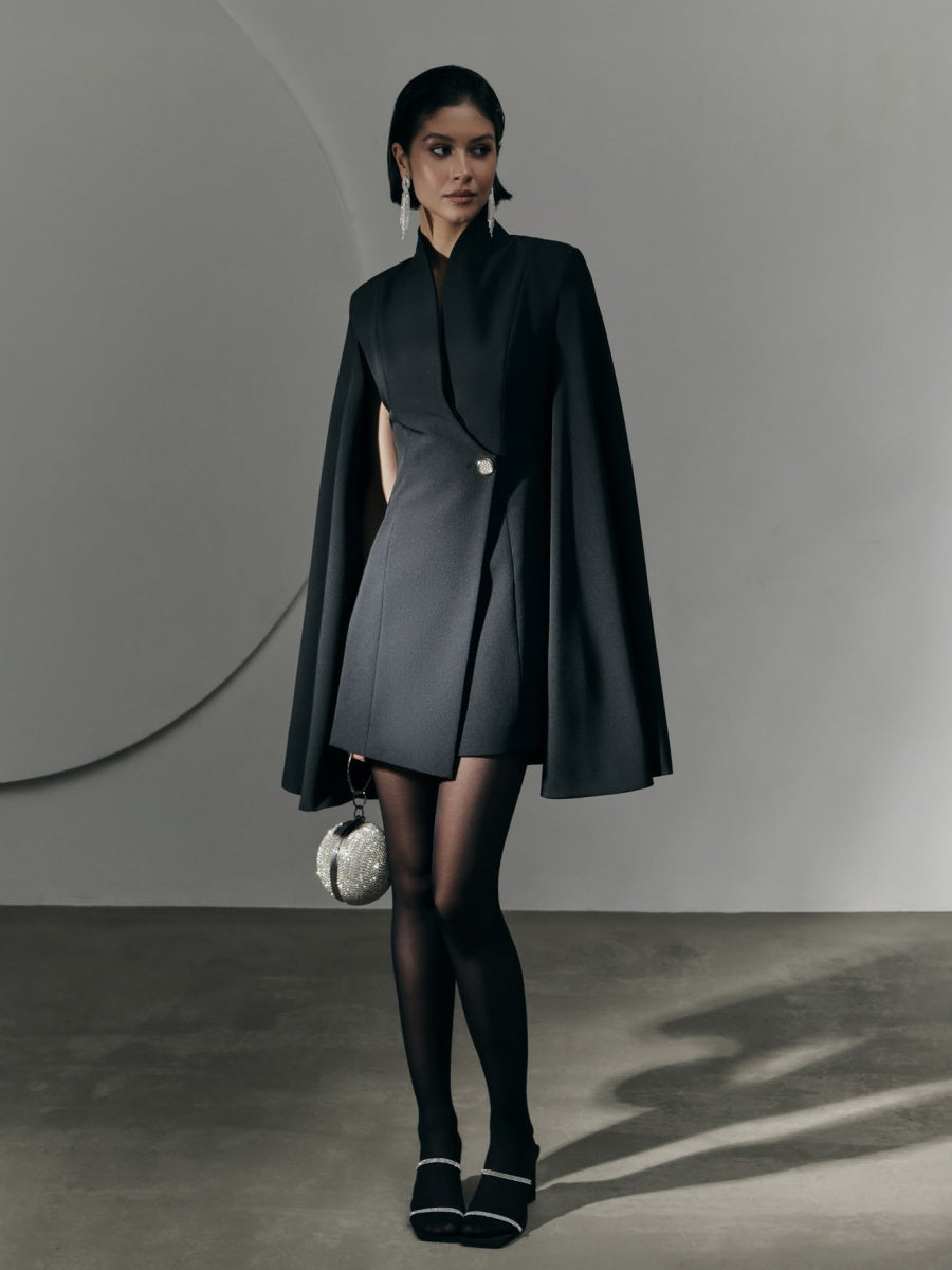 Grace Cloak Slim Fit Workplace Suit Dress