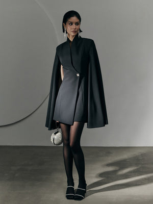 Grace Cloak Slim Fit Workplace Suit Dress