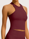 Seamless Tights T-back Fitness Exercise Yoga Tank Tops