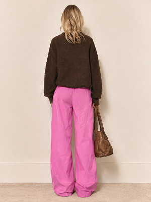 Casual Loose Striped Wide-leg Sweatpants